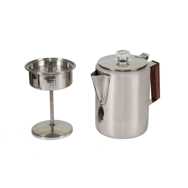 Stansport Stainless Steel Percolator Coffee Pot 9 Cups, 1 of 13