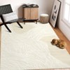 Washable Modern Contemporary Striped Rug Non Slip Low Pile Rug Soft Throw Floor Cover Foldable Indoor Carpet for Living Room Bedroom Playroom Nursery - 4 of 4