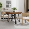 Christopher Knight Home Will 46.85" Round Top 4 Seats Dining Table with Hairpin Leg Light Ash - 2 of 4