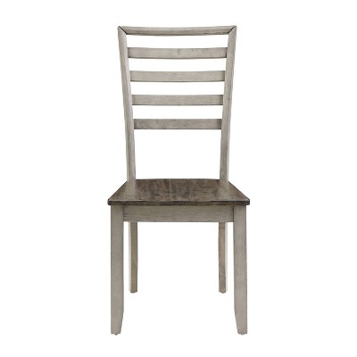 Abacus 7-Piece Smokey Alabaster and Honey Dining Set with Self-Storing Leaf