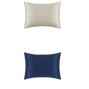 Unique Bargains 50% Silk Envelope Closure Soft Pillowcase for Hair and Skin 20"x30" 2 Packs - 1 of 4