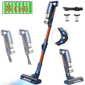 WHALL Cordless Vacuum Cleaner, 25Kpa Stick Cordless Vacuum 280W Brushless Motor, lightweight Vacuum Lightweight for Home, Hardwood Vacuum Rechargeable - 1 of 4