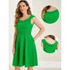 Allegra K Women's 1950s Retro Scoop Neck Formal Cocktail Swing Dresses - 2 of 4