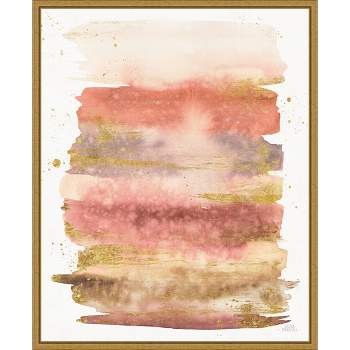 16" x 20" Desert Blooms Abstract II by Laura Marshall Framed Wall Canvas - Amanti Art
