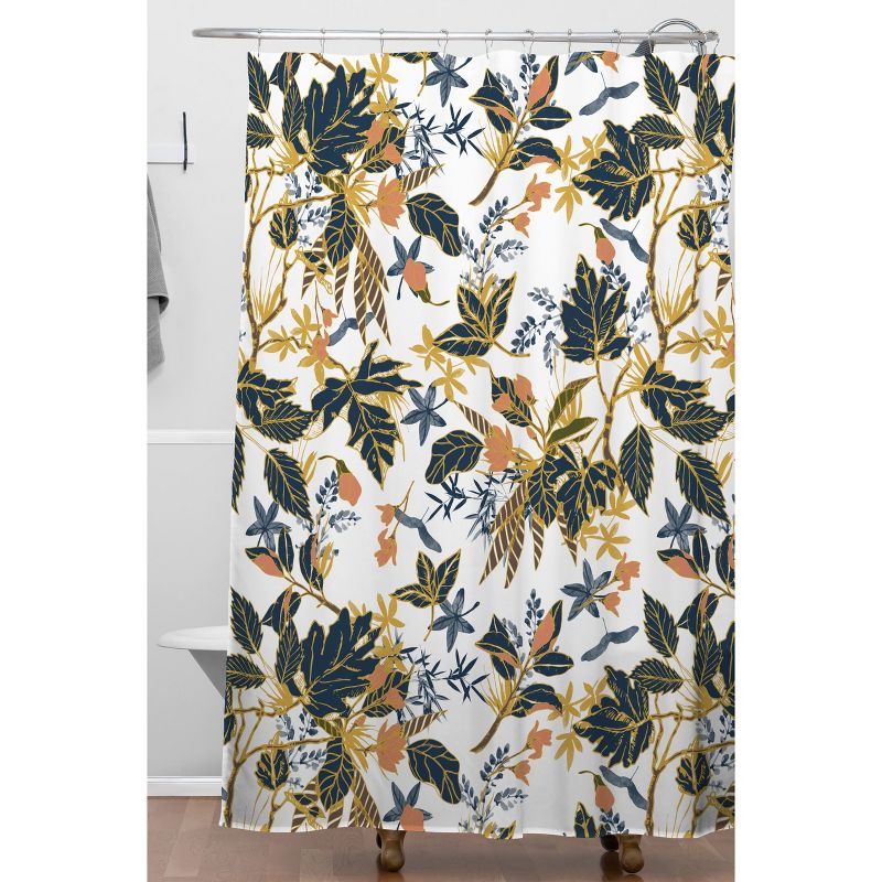 Autumnal Nature I Shower Curtain Blue - Deny Designs, 3 of 7