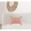 HomeRoots 16" X 24" Blush Pink 100% Cotton Zippered Pillow - 2 of 4