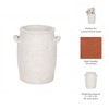 Decorative Ceramic Vase for Flowers in Room Display - Traditional Vase Perfect Home Decor Accent for Living Room, Bedroom, and Office - 4 of 4