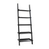ORRD Ladder Bookcase, 5 Shelf Modern Wood Bookcase with Multi-Depth Shelves & Rounded Corners, Floating Display Shelf for Living Room - 4 of 4
