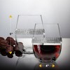 Berkware Classy Stemless Wine Glasses with Diamond Studded Design - 16oz - 4 of 4