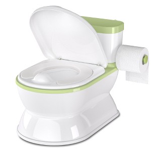 BabyBond 2-in-1 Toddler Potty Training Toilet - Large Chair & Detachable Seat for Boys & Girls 1-3 yrs - Flushing Sound, Wipes Storage - 1 of 4