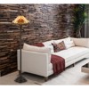 Cal Lighting 60W x 2 Tiffany table lamp with pull chain switch with metal and resin lamp body - 3 of 4