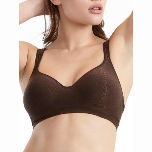 Bali Women's Comfort Revolution Wire-free Bra - 3463 42b Cocoa Brown Swirl  : Target