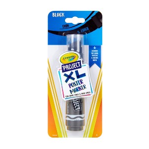 1ct Crayola Project XL Poster Marker - Black: Bold Permanent Marker for Kids' School Supplies - 1 of 3