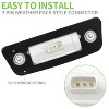 MaseiKar 2PCS LED Side Marker Turn Signal Lights for Kenworth T680 T880 Peterbilt 576, Clear Lens Chrome Housing Truck Fender Lights - 2 of 4