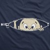 Maternity Baby Peeking T Shirt Funny Pregnancy Tee For Expecting Mothers - Crazy Dog Maternity T Shirt - 3 of 4