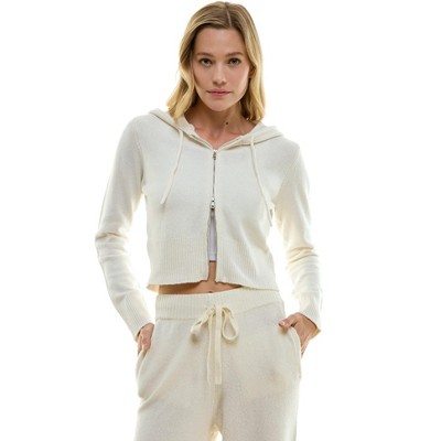 Derek Heart Womens Long Sleeve Zip Hoodie