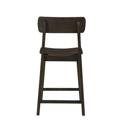 Torino Carbonite Finish Wood Counter Height Barstool