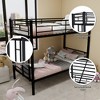 TIRAMISUBEST Twin Over Twin Metal Bunk Bed for Kids, Sturdy Frame with Ladders & Guardrails, Converts to 2 Beds, No Box Spring Needed - 4 of 4