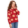 Girls' Halloween Pumpkin Sweater Casual Round Neck Long Sleeve Pullover Knit Top 3-12Y - 4 of 4