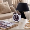 REGALWOVEN Battery Powered Metal Silent Non-Ticking Compact Size Alarm Clock 3.3"L x 2.2"W x 5.1"H 1 Pc - 2 of 4