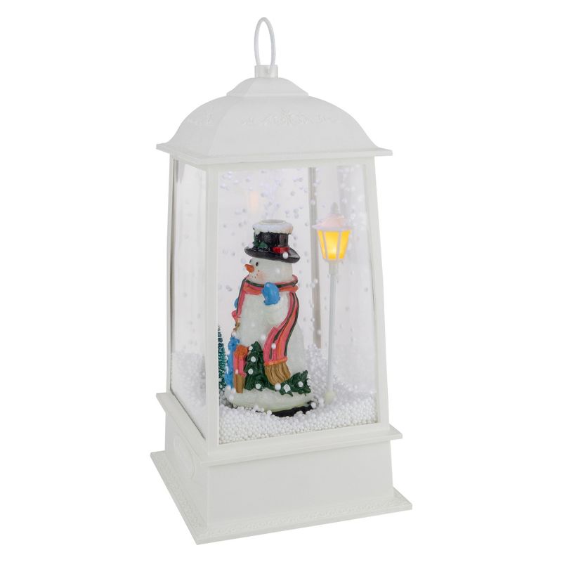 Northlight 13.5" LED Lighted Musical Snowing Snowman Christmas Lantern, 2 of 5
