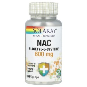 Solaray NAC (N-Acetyl-L-Cysteine), 600 mg, 60 VegCaps - 1 of 2
