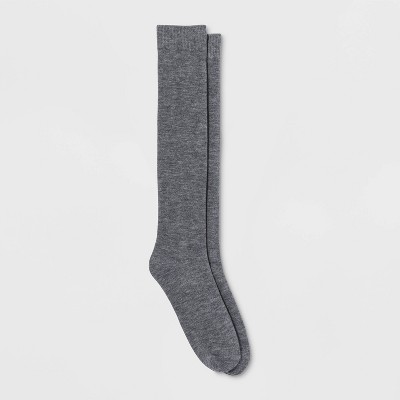 Women's Solid Knee High Socks - Xhilaration™ Gray 4-10