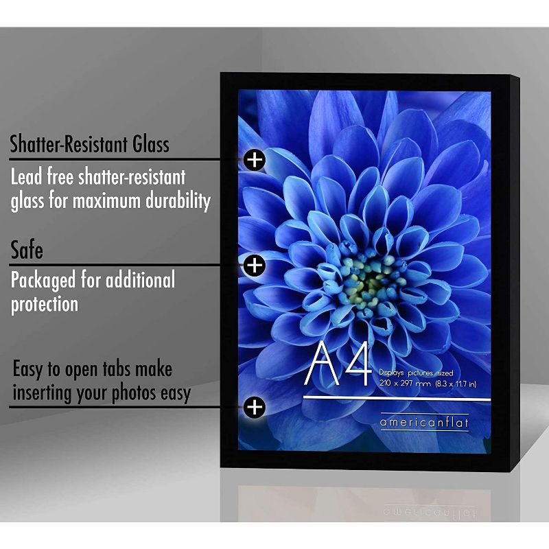 Americanflat Poster Frame with plexiglass - Available in a variety of sizes and styles, 2 of 7