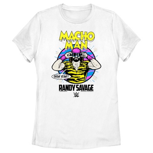Women's WWE Macho Man Randy Savage Oooh Yeah Retro T-Shirt - White - Large