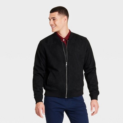 Men's Faux Suede Bomber Jacket - Goodfellow & Co™ : Target