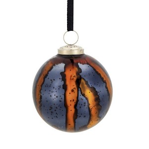 TopComfy Decorative Object Glass Christmas Ball Ornaments Modern Brass Accents Set for Holiday Decor, Multicolored, 3.9"*3.9"*3.9" - 1 of 4