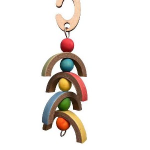 A&E Cage Company Happy Beaks Rippin Rainbow Bird Interactive Toy - 1 of 1