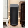 Slim Kitchen Trash Can 13 Gal, Skinny Stainless Steel Garbage Can with Removable Inner Bucket & Soft Close Lid, Narrow Trash Bin for Living Room - 4 of 4