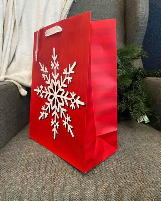 Christmas Snowflake Glass Food Storage Container Red - Wondershop™ : Target