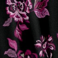 black batik floral