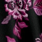 black batik floral