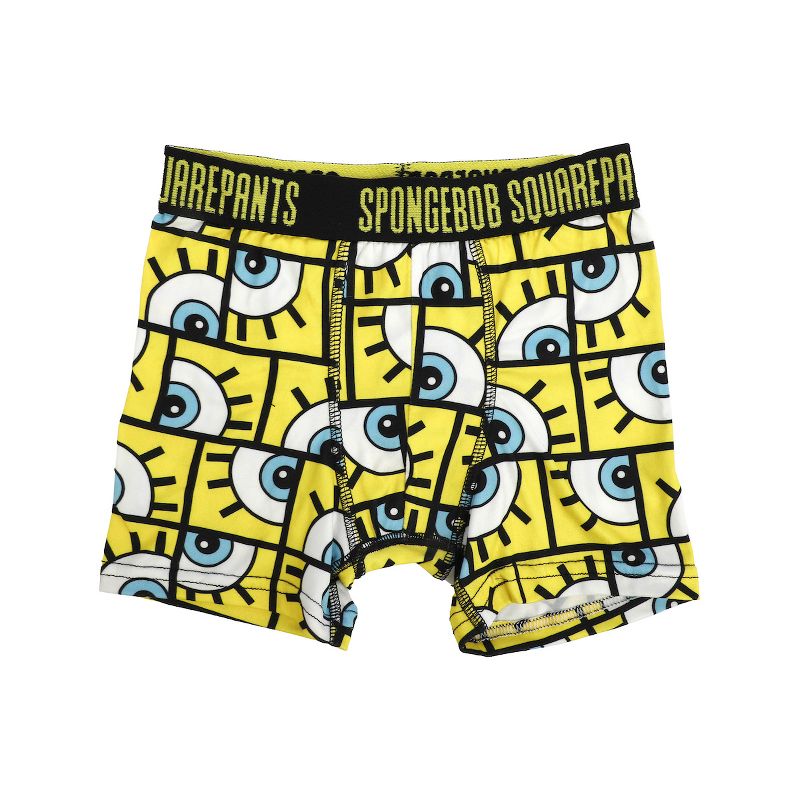 Spongebob Squarepants Pack of 4 Youth Boys Boxer Briefs, 5 of 5
