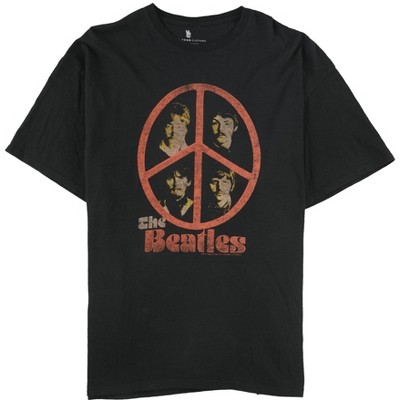 Junk Food Mens The Beatles Peace Graphic T-Shirt