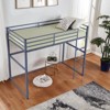 AZL1 Life Concept Beds Metal Loft Room-Saving Frame Sturdy and Secure Safety Guard Rails Durability for Kids Room, Gray, 77.56"*56.5"*61.81" - 3 of 4