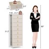 Crestlive Products 8 Drawers Vertical Dresser dressers for bedroom Storage Tower with Sturdy Steel Frame Wood Top Easy Pull Fabric Bins Handles - 3 of 4