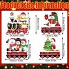 Durable Corrugated Plastic Christmas Yard Signs with Stakes, Santa and Red Train Holiday Decor, 4 Pack for Outdoor Lawn Party Decorations - 2 of 3