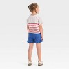 Toddler Girls' Americana Striped Shirt & Shorts Set - Cat & Jack™ - 2 of 4