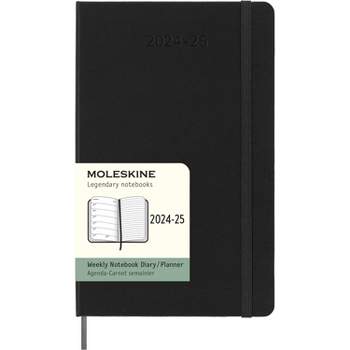 Moleskine 2024-25 Large Weekly Planner 8.26"x5.31" Hardcover Black