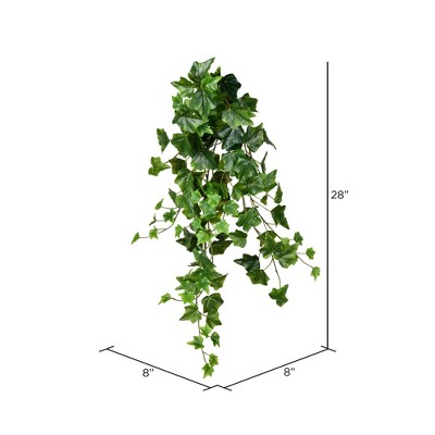 Lush Green Ivy 17" Tabletop Artificial Flora Centerpiece