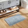Lux Premium 100% Cotton Ultra-Soft Reversible Bathroom Rug-Durable Tufted Weave, Highly Absorbent Solid Pattern for Multipurpose use - 2 of 4