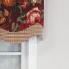 Queensland Style Gloriette 3" Rod Pocket Valance 50" x 16" Crimson by RLF Home - 3 of 4