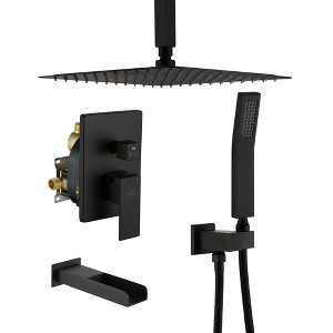 CASAINC 12'' Ceiling Mounted Shower System with Handheld Sprayer and Tub Faucet - 1 of 4