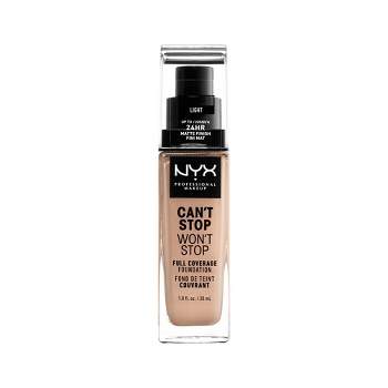 Full Oz Foundation Won\'t Can\'t Stop - Coverage - Professional Makeup 24hr Cappuccino Finish Stop Nyx Matte Target Fl 1 : 17