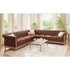 Mirod Large Retro Sectional Sofa with Wooden Legs, Comfortable Modular Design for Living Room, Lounge, and Family Spaces - 3 of 4