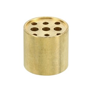 Unique Bargains Yoga Spa Home Office Brass Burner Stick Incense Holders with 9 Holes Gold - 1 of 4